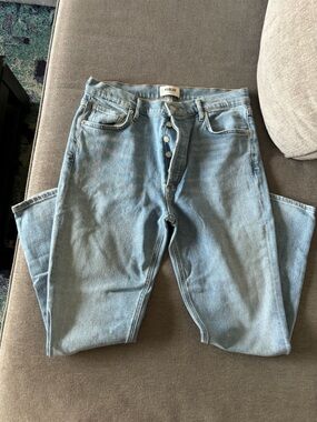 AGOLDE Light Wash High Rise Jeans